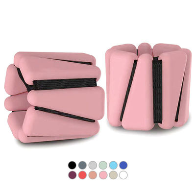 ตุ้มน้ำหนักข้อเท้าที่สวมใส่ได้แบบปรับได้ Yoga Barre Pilates Cardio Aerobics 2 ชุด 2lb 4lb